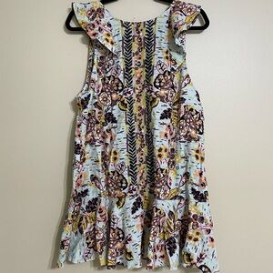 Free‎ People Summer In Tulum Tunic Botanical size medium